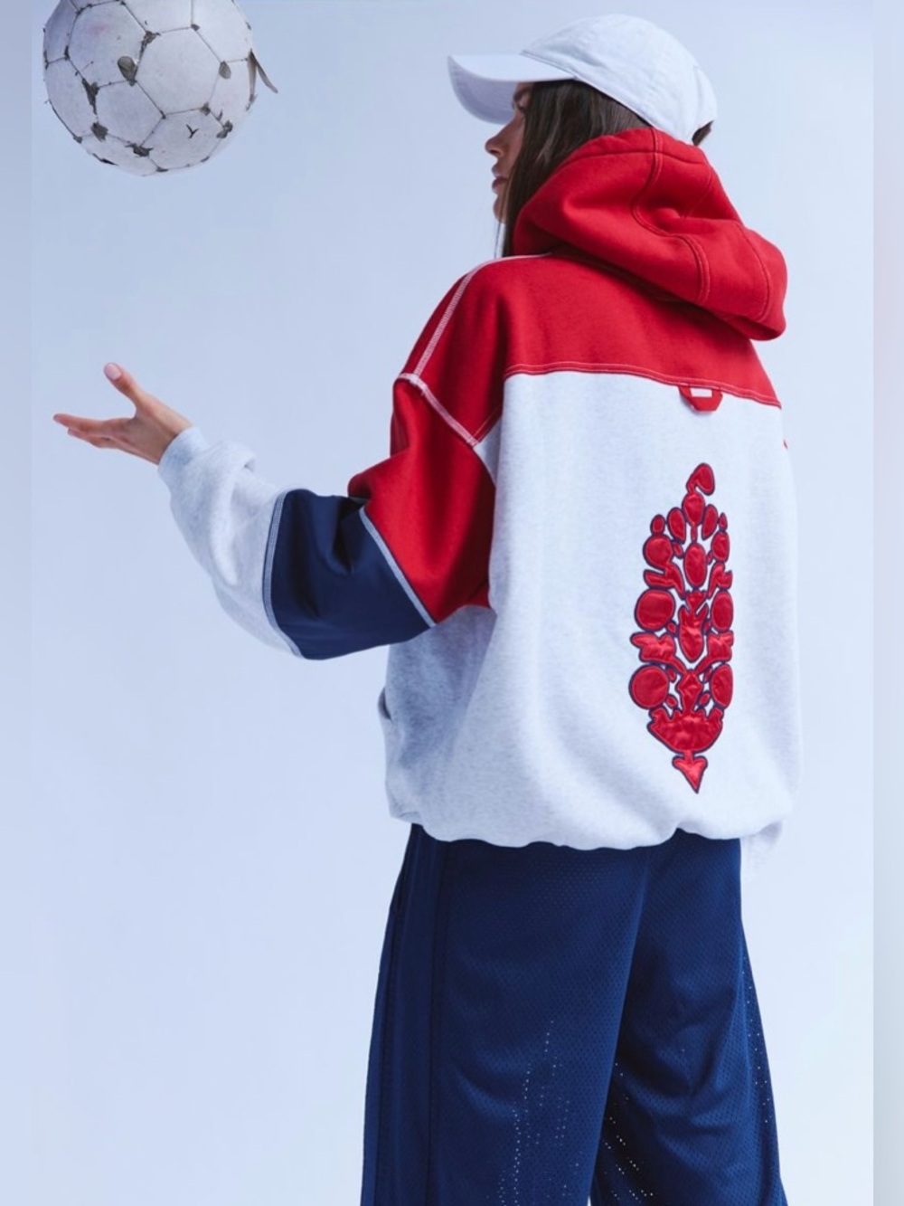 ~ Free People Movement ~  Final Call Colorblock Logo Hoodie ~ XS ~ NWT ~ - Picture 4 of 14